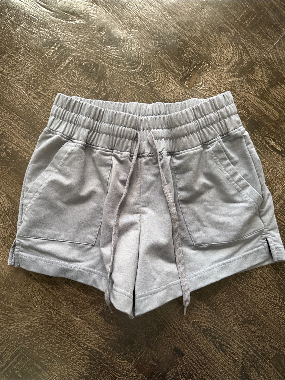 Everyday Elastic-Waist Athletic Shorts in Light Blue